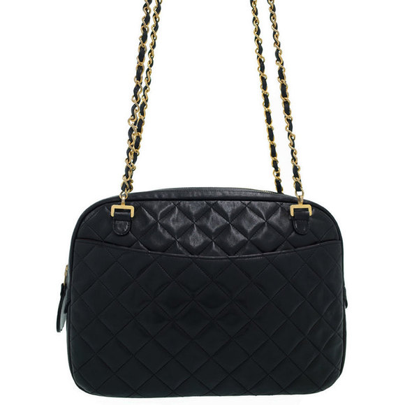 Chanel Matelasse Chain Shoulder Bag Black - Picture 1 of 9